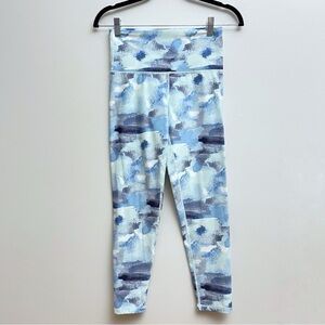 Aerie Blue Tie Dye Print High Waisted 7/8 Leggings Women’s Medium